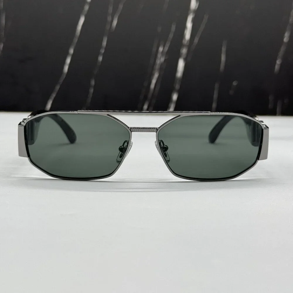 NEW VERSACE VE2287 100171 BLACK/GREEN SUNGLASSES VE2287 1001/71, MOD 2287 1001/7